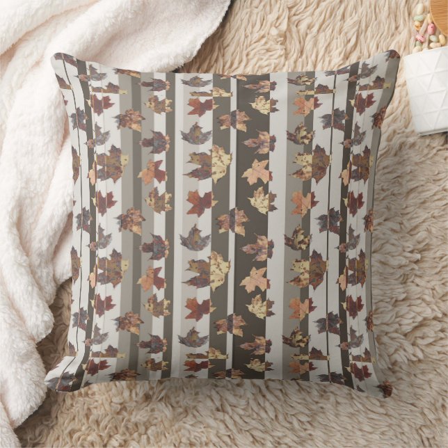 Coussin Feuilles de couleur d'automne de bande (Couverture)