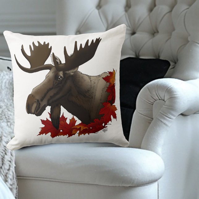 Coussin Feuilles de l'érable rouge orignal (Créateur téléchargé)