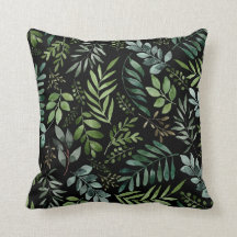Feuilles de verdure aquarelle
