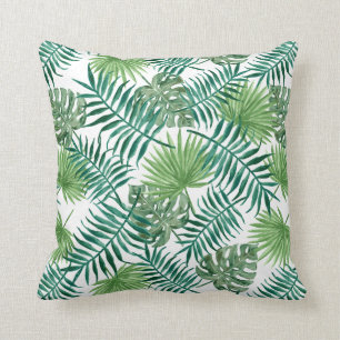 Coussin Feuilles exotiques