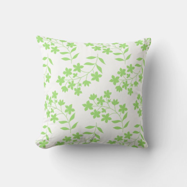 Coussin Feuilles géométriques (Recto)