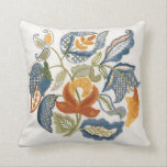 Coussin Feuilles Jacobéens brodés<br><div class="desc">Pas le temps de piquer ? Ce coussin présente ma broderie d'équipage de Feuilles jacobéens.</div>