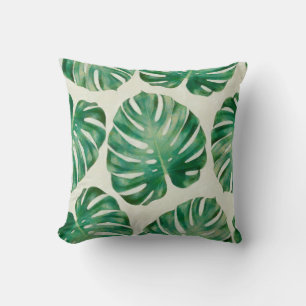 Coussin Feuilles Monstera