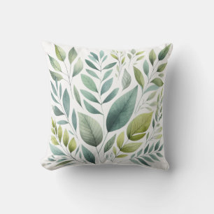 Coussin Feuilles Rustiques Feuilles vertes