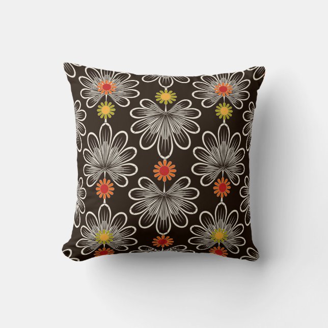 Coussin Feuilles stylisés : Floral Graphic Arrière - plan (Recto)