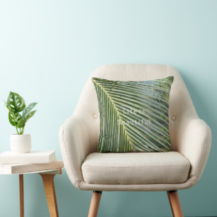 Coussin Feuilles tropicales de Kauai (photo prise par moi)