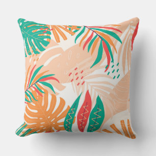 Coussin Feuilles tropicaux