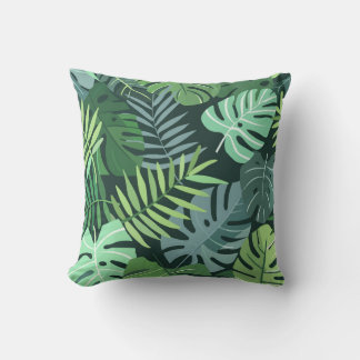 Coussin Feuilles tropicaux