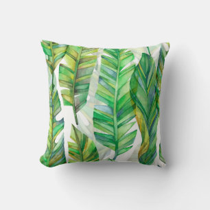 Coussin Feuilles tropicaux : Motif imperméable