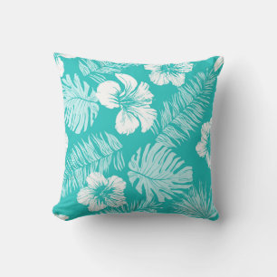 Coussin Feuilles tropicaux : Motif Plante Vintage