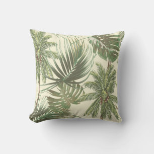 Coussin Feuilles tropicaux motif sans couture