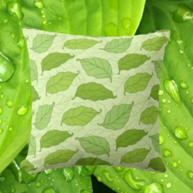 Coussin Feuilles Verdoyantes (Créateur téléchargé)
