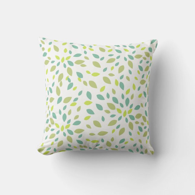 Coussin Feuilles (Vertes) (Recto)