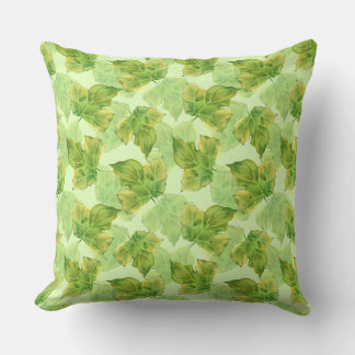Coussin Feuilles verts 2