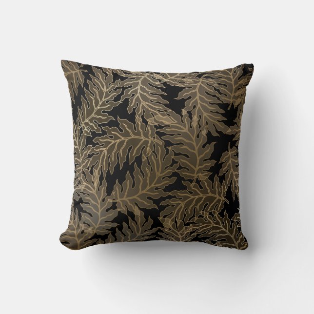 Coussin Feuilles vintage Baroque  (Recto)