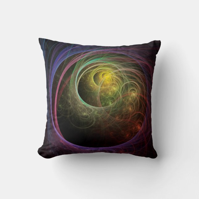 Coussin Feux d'artifice spatiaux (Recto)