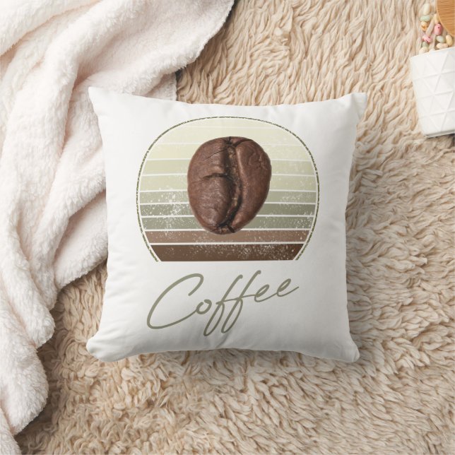 Coussin Fèves De Café Pour Espresso Et Retro Barista (Couverture)