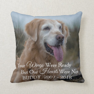 Coussin Fidèle Compagnon bien-aimé Pet Photo Memorial
