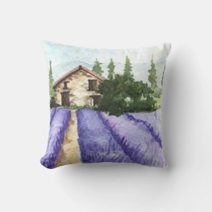 Coussin Fields French Country Decor Lavender