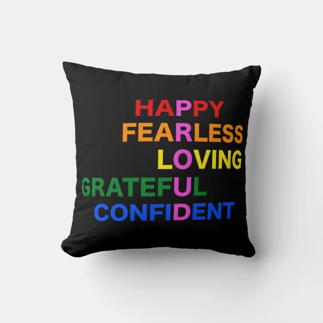 Coussin FIER 16 x 16 (Recto)