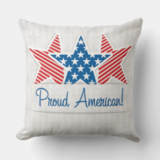 Coussin Fier American USA Patriotic Stars and Stripes