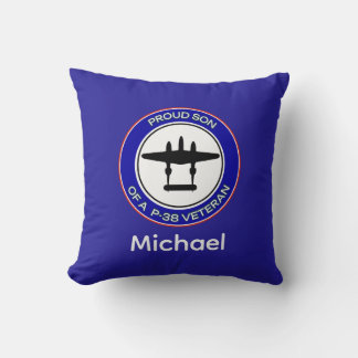 Coussin Fier fils d'un vétéran du P-38