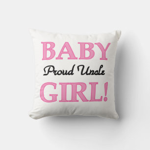 Coussin Fier Oncle Baby Girl Dons