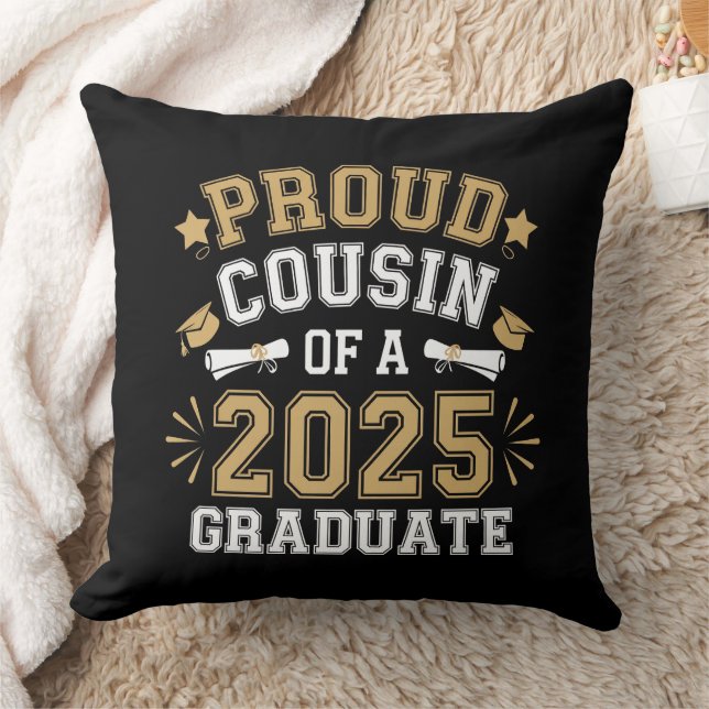 Coussin Fière Cousin D'Un Diplôme Familial De 2025 (Couverture)