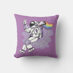 Coussin Fière D'Être Moi-Même Astronaute