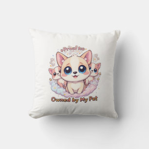 Coussin Fière d'être propriétaire de mon animal de compagn