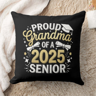 Coussin Fière grand-mère d'un diplômé de 2025 remise des d