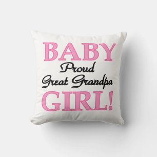 Coussin Fière Grand Papi Bébé Cadeaux Fille
