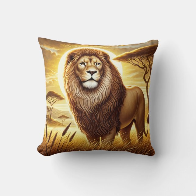 Coussin Fière Lion (Recto)