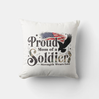 Coussin Fière maman militaire - Fierté de soldat - Art