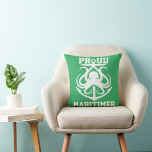 Coussin Fière Maritimer ancre pieuvre phare route T