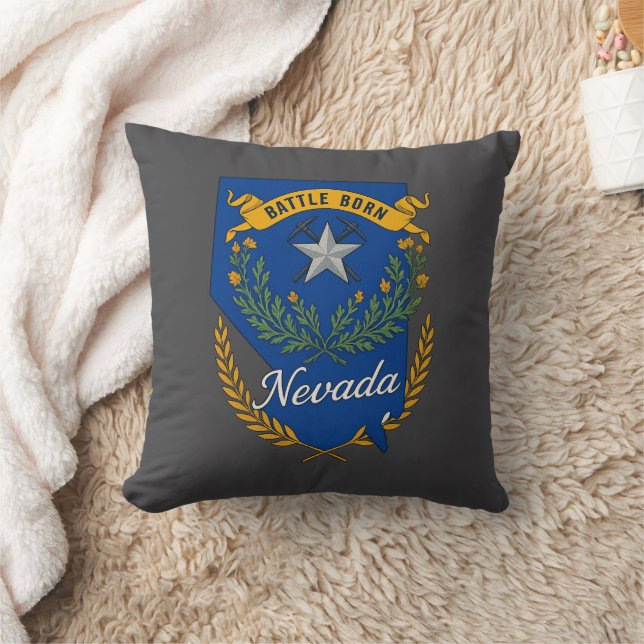 Coussin Fierté de l'état du Nevada (Couverture)