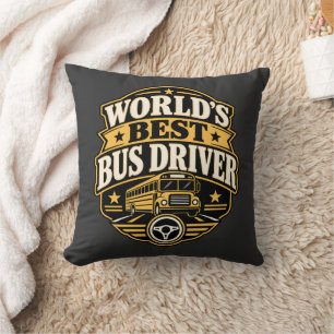 Coussin Fierté des conducteurs d'autobus Meilleur conducte
