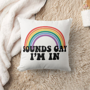Coussin Fierté LGBT Sons Gay Je Suis En Arc-En-Ciel Gay