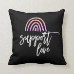 Coussin Fierté Parties scintillant colorée Arc-en-ciel Noi<br><div class="desc">Afficher votre support</div>