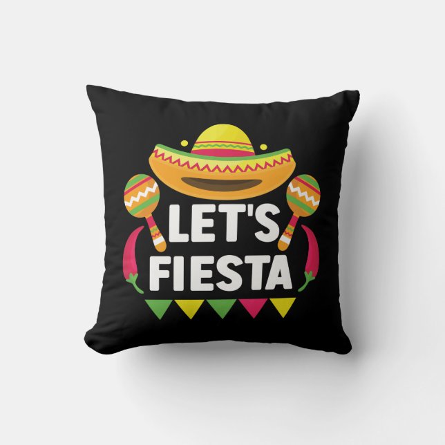 Coussin Fiesta Cinco De Mayo, d'inspiration mexicaine (Recto)