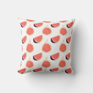 Coussin Fig mauve : motif coloré