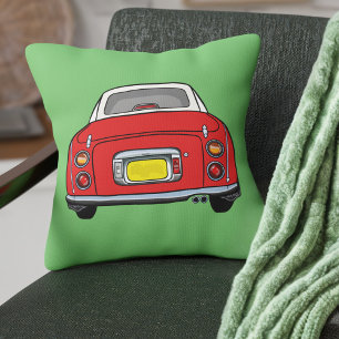 Coussin Figarations Rouge Joli Figaro Voiture Vert Personn