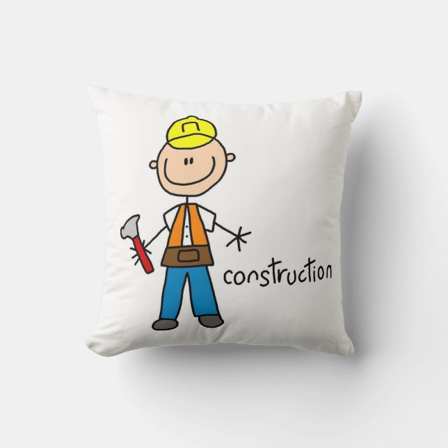 Coussin Figure de stylet de construction (Recto)
