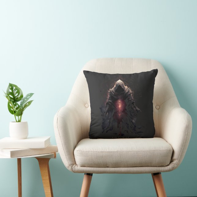 Coussin Figure Occulte Art Sombre  (Chaise)