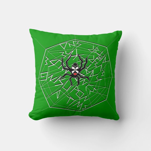 Coussin Fileur" Anansi "d'histoire l'araignée de filou (Recto)