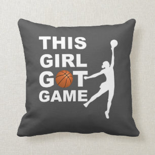 Coussin Fille de basket-ball