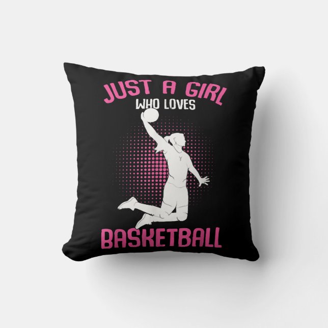 Coussin Fille de basketball Femmes (Recto)