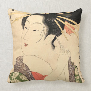 Coussin Fille de Japonais d'Ukiyo-e