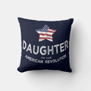 Coussin Fille de la Révolution américaine DAR Étoile grand