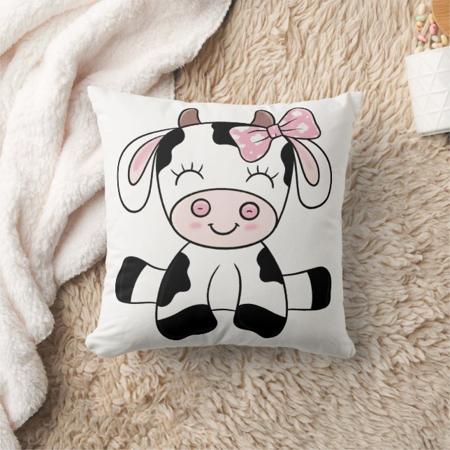 Coussin Fille de vache 16x16 (Couverture)